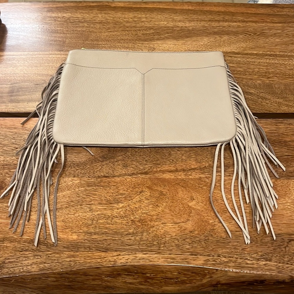 J Crew Leather Clutch with Western Cowboy Flair